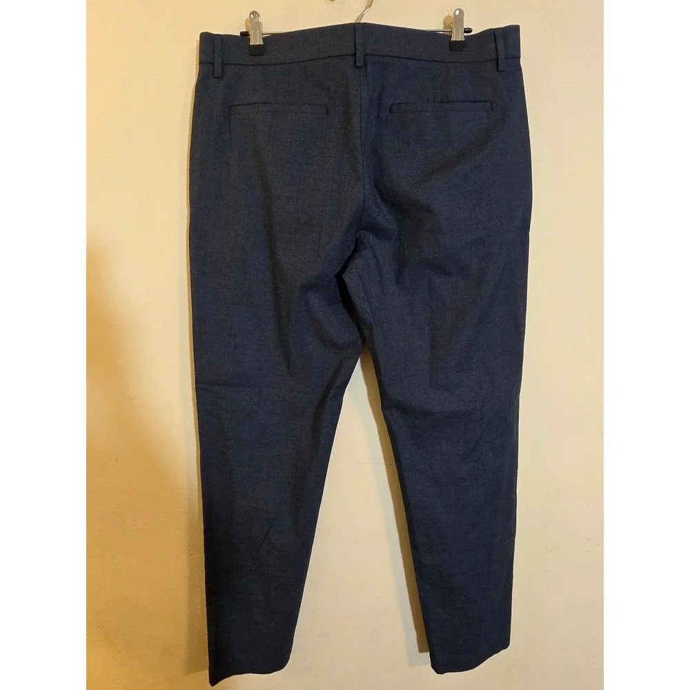Banana Republic Slim Fit Core Temp Chino Blue Heather Mens 35x32 Pants 603132-10